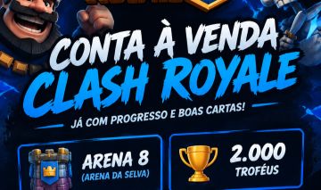CONTA CLASH ROYALE 2k de trofeus MEDIANA