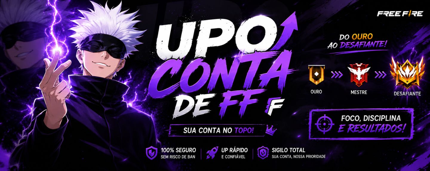 UP CONTAS DE FREE FIRE (BR RANQUEADA )