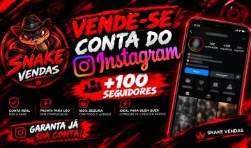 CONTA DE INSTAGRAM +100 SEGUIDORES REAIS BR