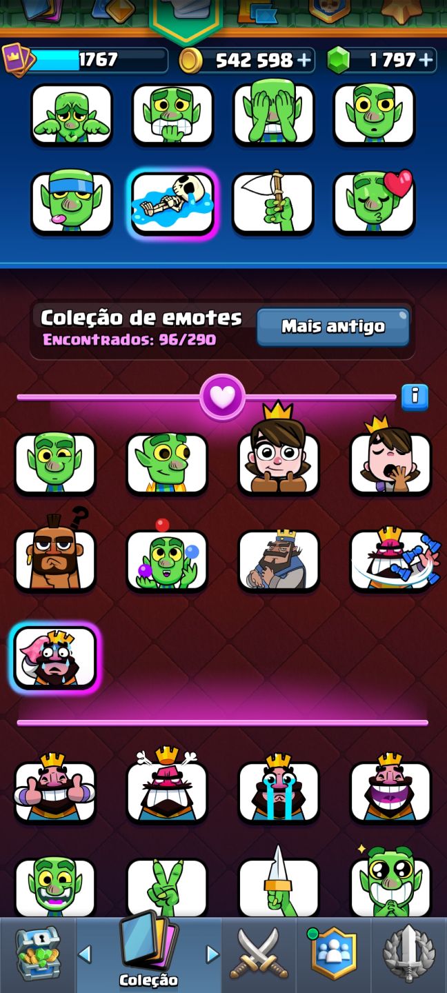 Conta Clash Royale rei nível 16