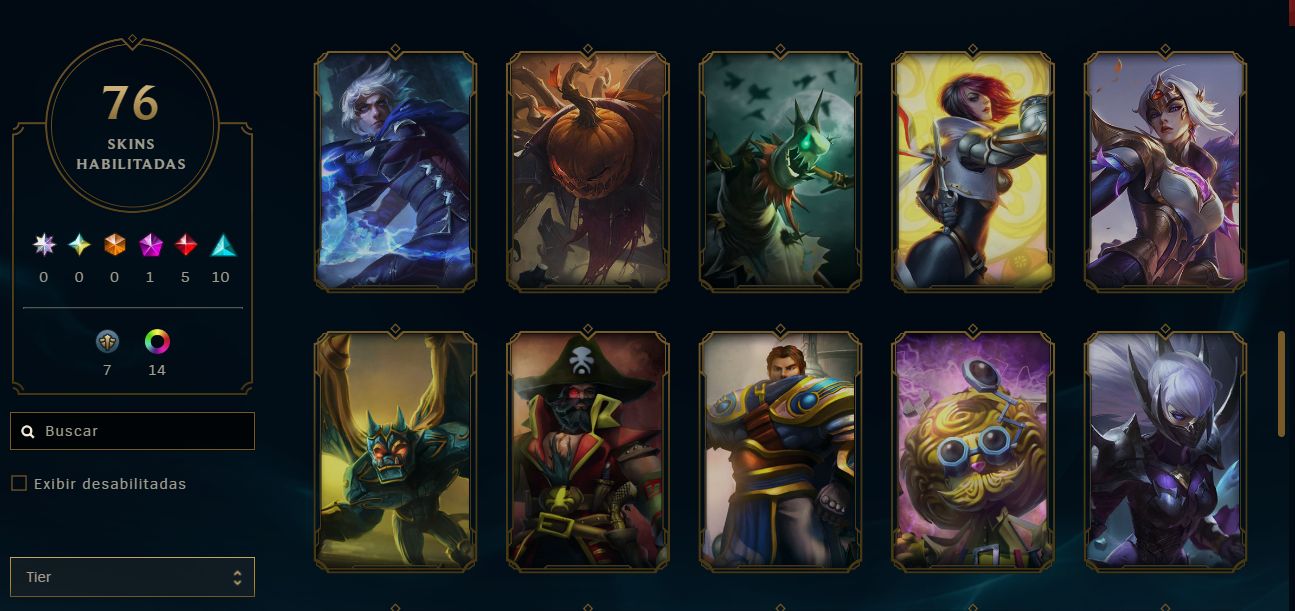 Skin Jhin cosmo negro / Diamante 32 PDL / Troca Nick / Full acesso
