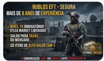 ESCAPE FROM TARKOV ROUBLES - ENTREGA RAPIDA