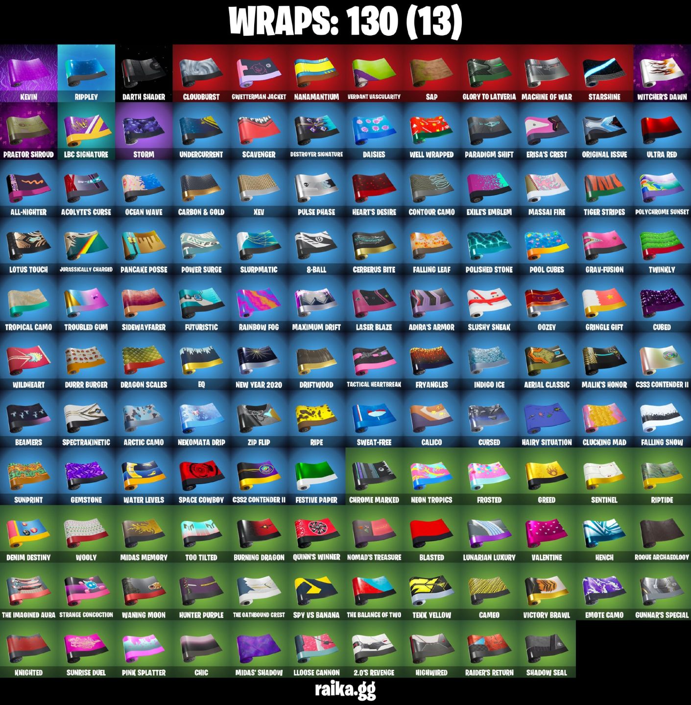 148 skins | Gold Midas Lara Croft Rogue agent 550 Vbucks Ragnarok OMEGA