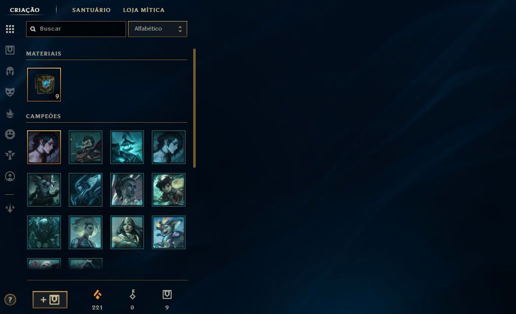 Conta de LoL (83 skins ) nv 343