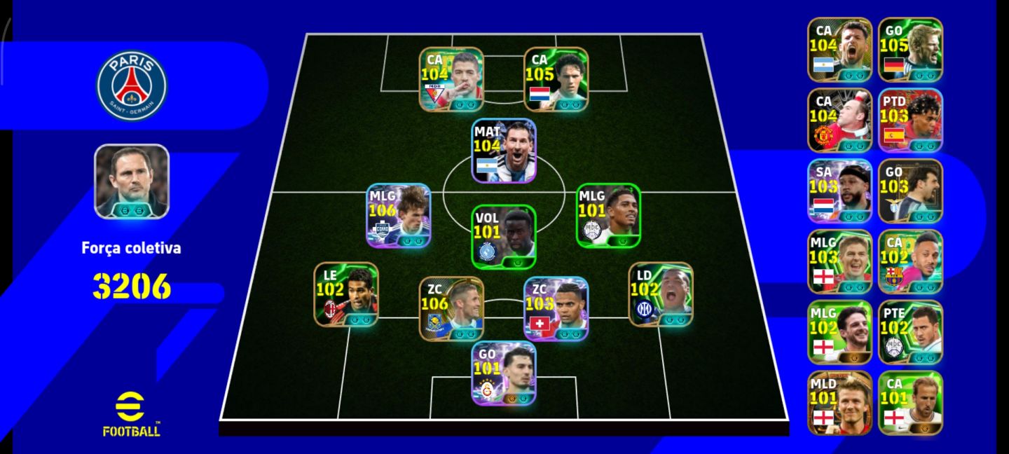 Nico paz, Suarez, 3205 de força/ só Konami id