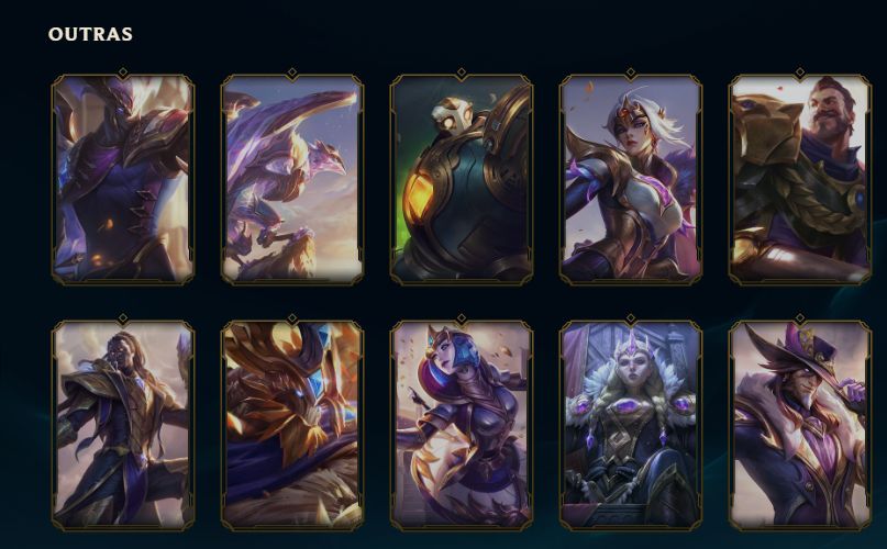 Conta Nivel 734/ 1243 Skins / 7 ultimates / 63 Míticas/ 86 Lendárias /392 cromas