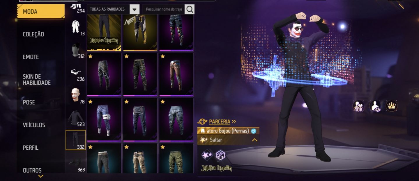 CONTA GEMADA PRIME 6 FULL JUJUSTSU