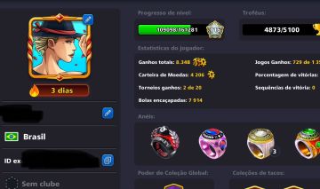 Conta Top de 8 Ball pool