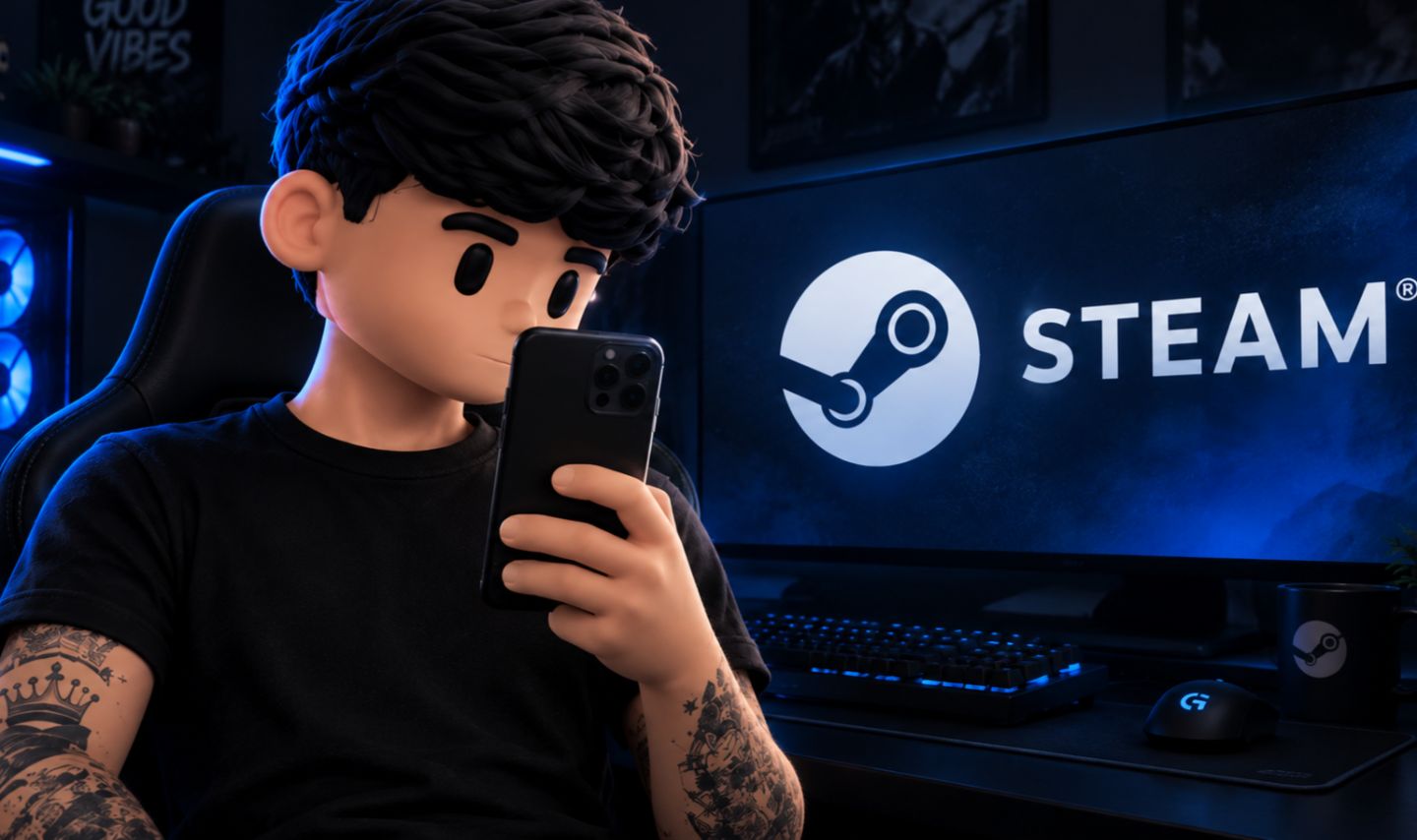 Conta Steam com Jogos Surpresa + Acesso ao E-mail | Países Variados