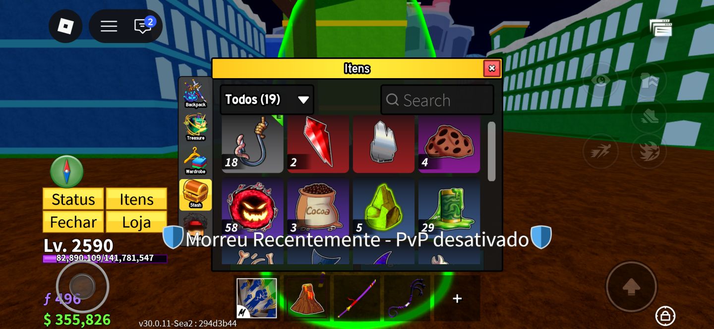 CONTA BLOX FRUITS ROCKET PERM
