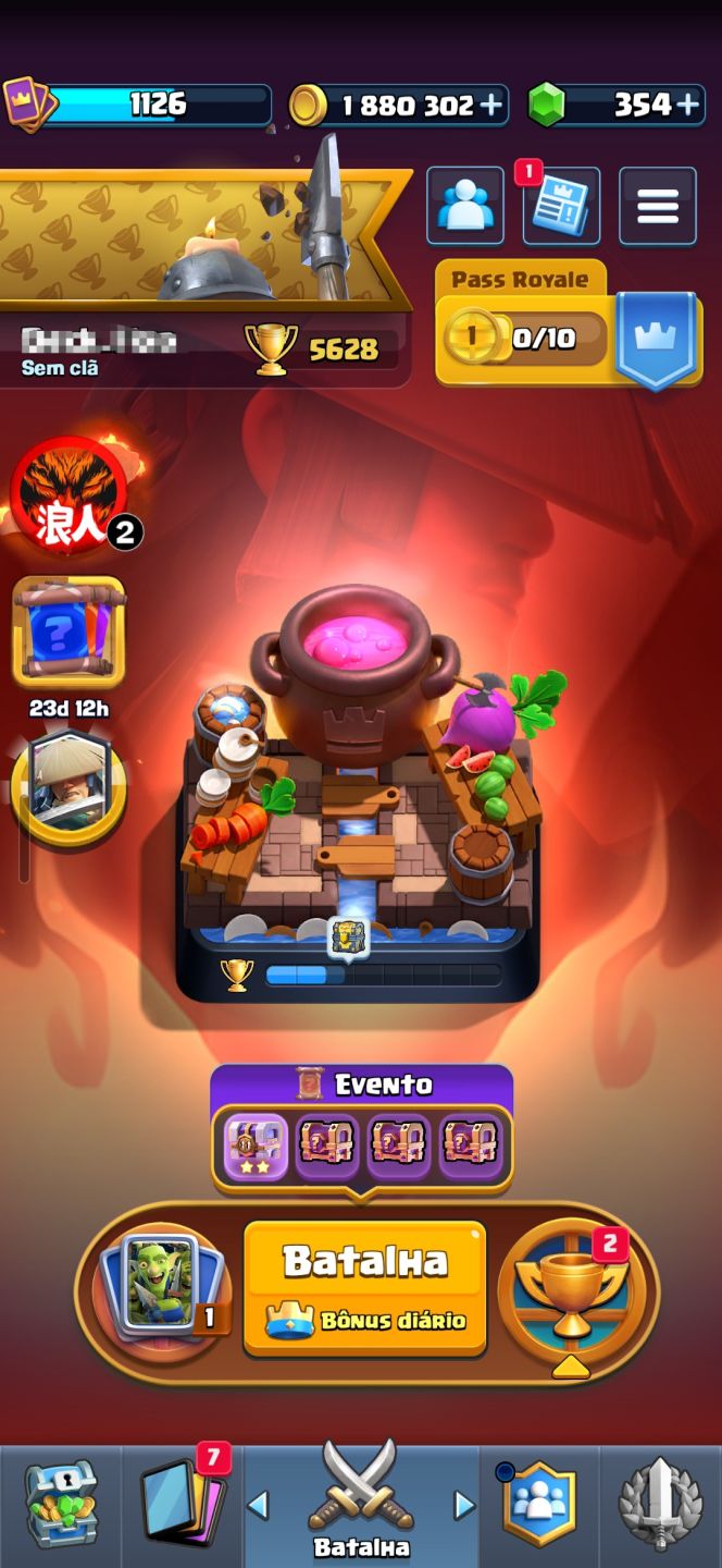 Conta brawl stars upada 28k de trofeus+ conta COC+ conta clash royale