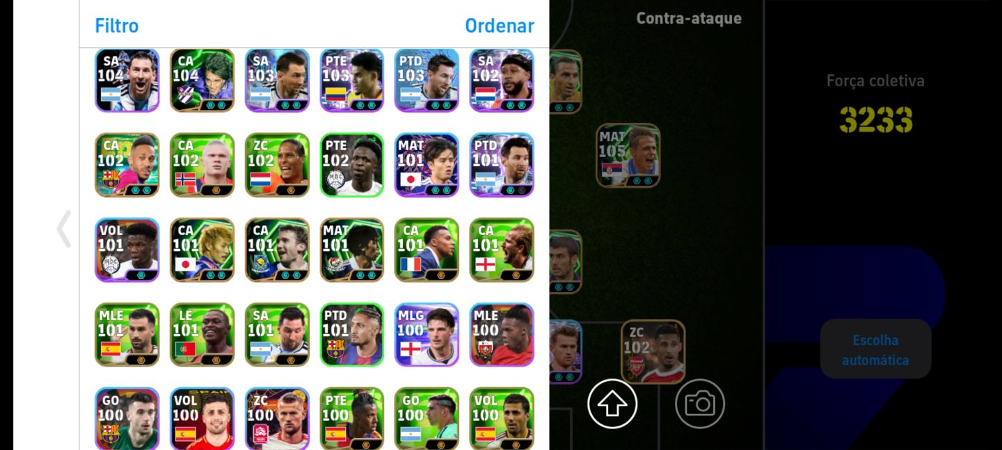 Conta de eFootball Mobile com Épicos e Big Time
