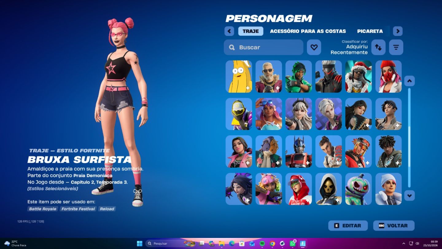 Conta de fortnite try hard
