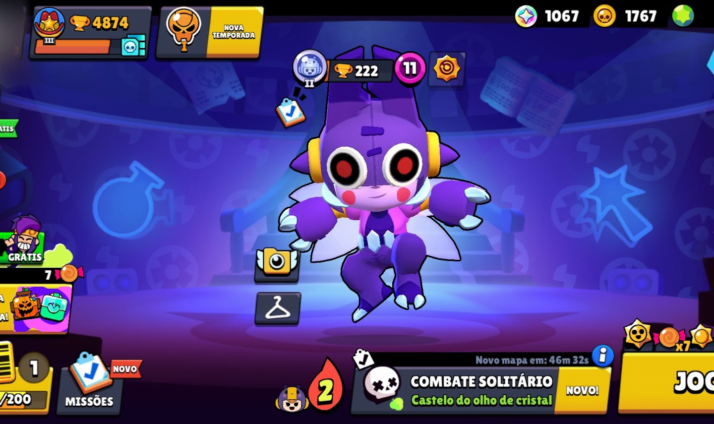 Conta Brawl Stars com quase 5000 Troféus e +38 Brawlers
