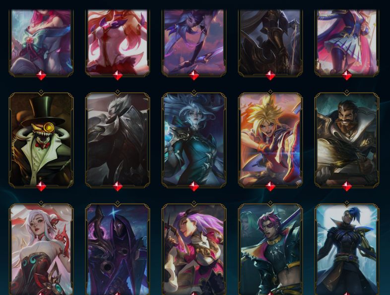 Conta riot de lol(várias skins, todos os campeões) e valorant com conjunto