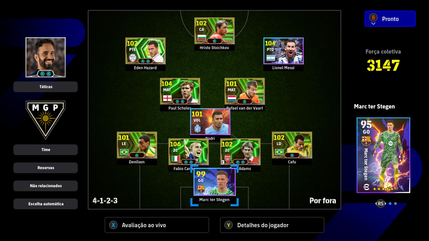 CONTA EFOOTBALL (STEAM) COM CAFU SCHOLES STOICHKOV E NEYMAR E COMPANIA