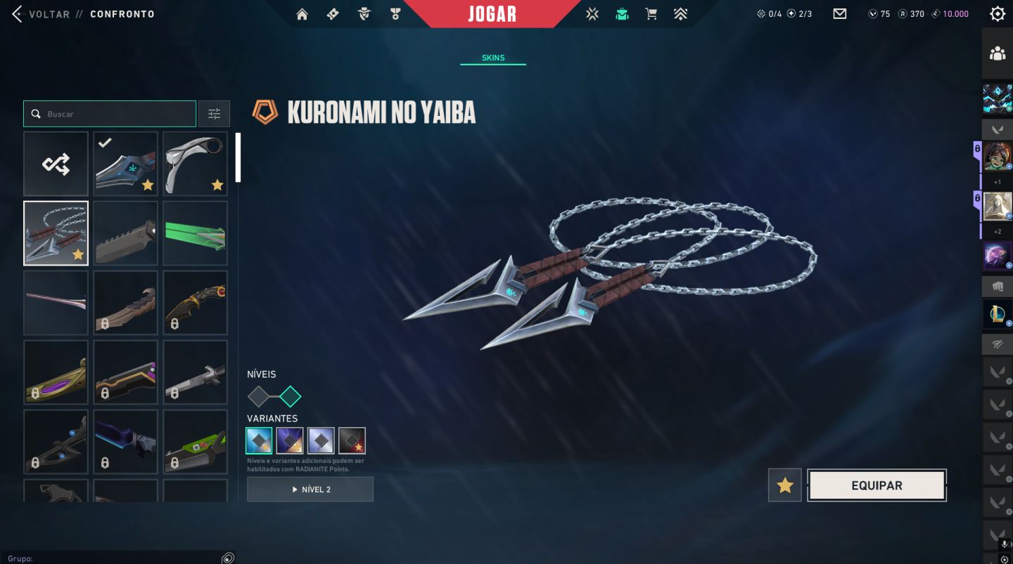 Conta com skins tryhard: Kuranami velha e nova: Gaia: Phanton reconhecimento etc