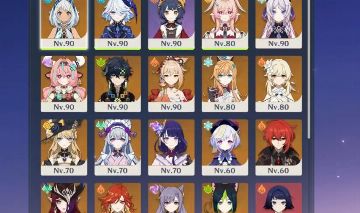 CONTA GENSHIN AR57 MUALANI E CHASCA COM ASSINATURA,LINEA C1,FURINA + CONTA ZZZ