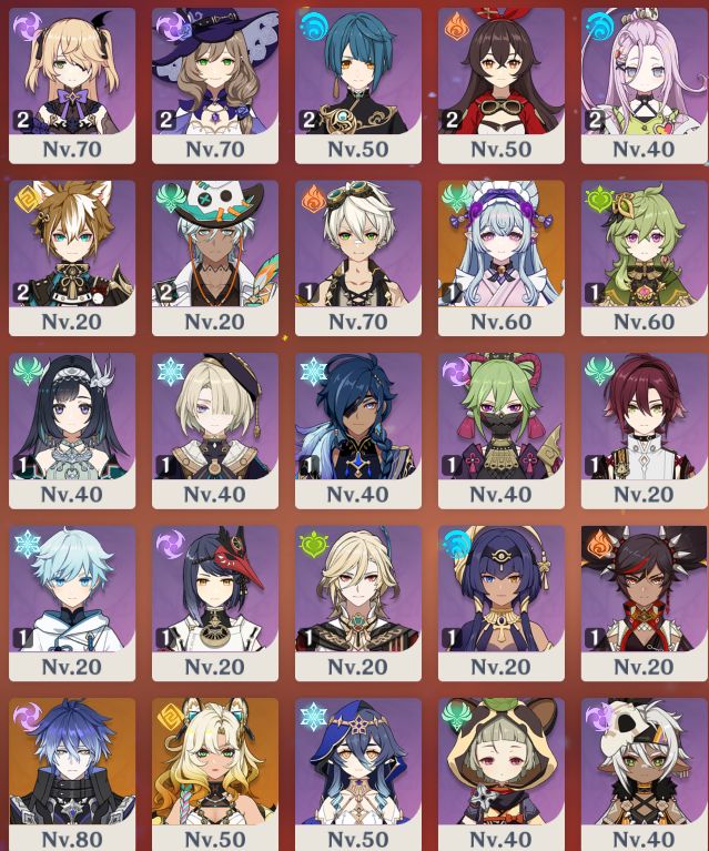 AR55 | Ayaka | Hu Tao | Kazuha | Zhongli | Eula | Clorinde | Xilonen | Garantido