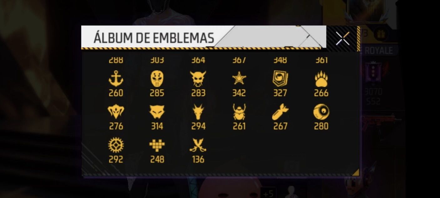 Aberto a Negociação! Conta Free Fire Prime 8, Passes 6,7,8,9,10, Full Angelical