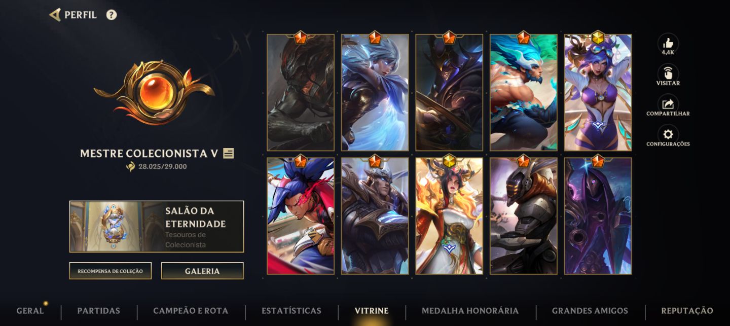 Conta Wild Rift | 4X Challenger | 120 Skins | 2 Cromas Míticos