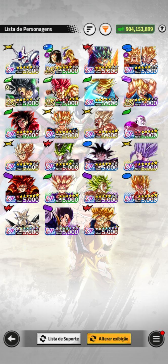 CONTA DRAGON BALL LEGENDS END GAME LVL 680