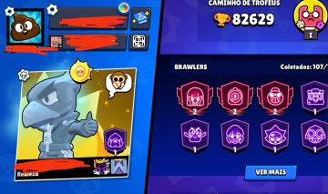 Conta Solar 2, 83k de troféu, muito Brawler upado e muito Buffies.