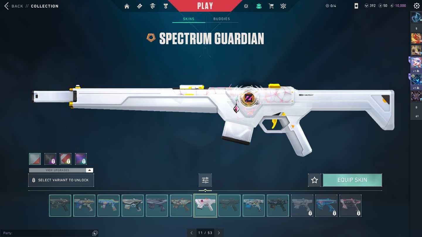 CONTA VALORANT NV446 ( PHANTOM CHAMPIONS + FACA LOCK IN + MUITAS SKINS)