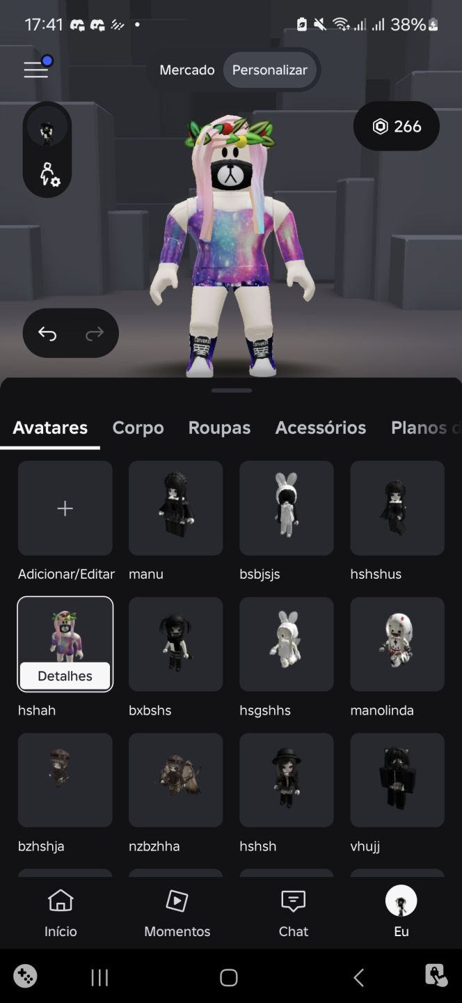 Conta de Roblox