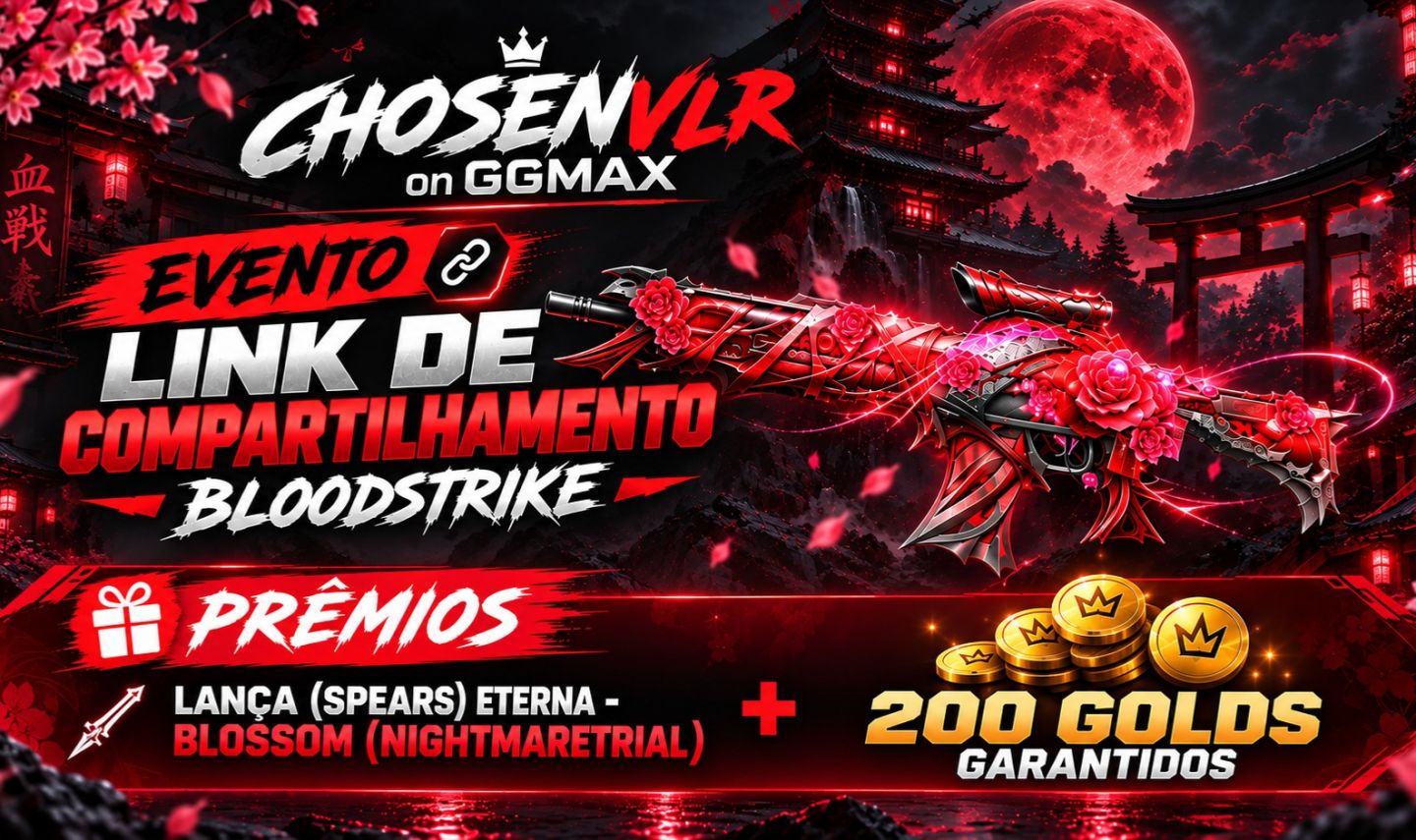 BLOODSTRIKE | EVENTO DE COMPARTILHAR LINK | GOLD + LANÇA ETERNA(SPEARS ETERNA)