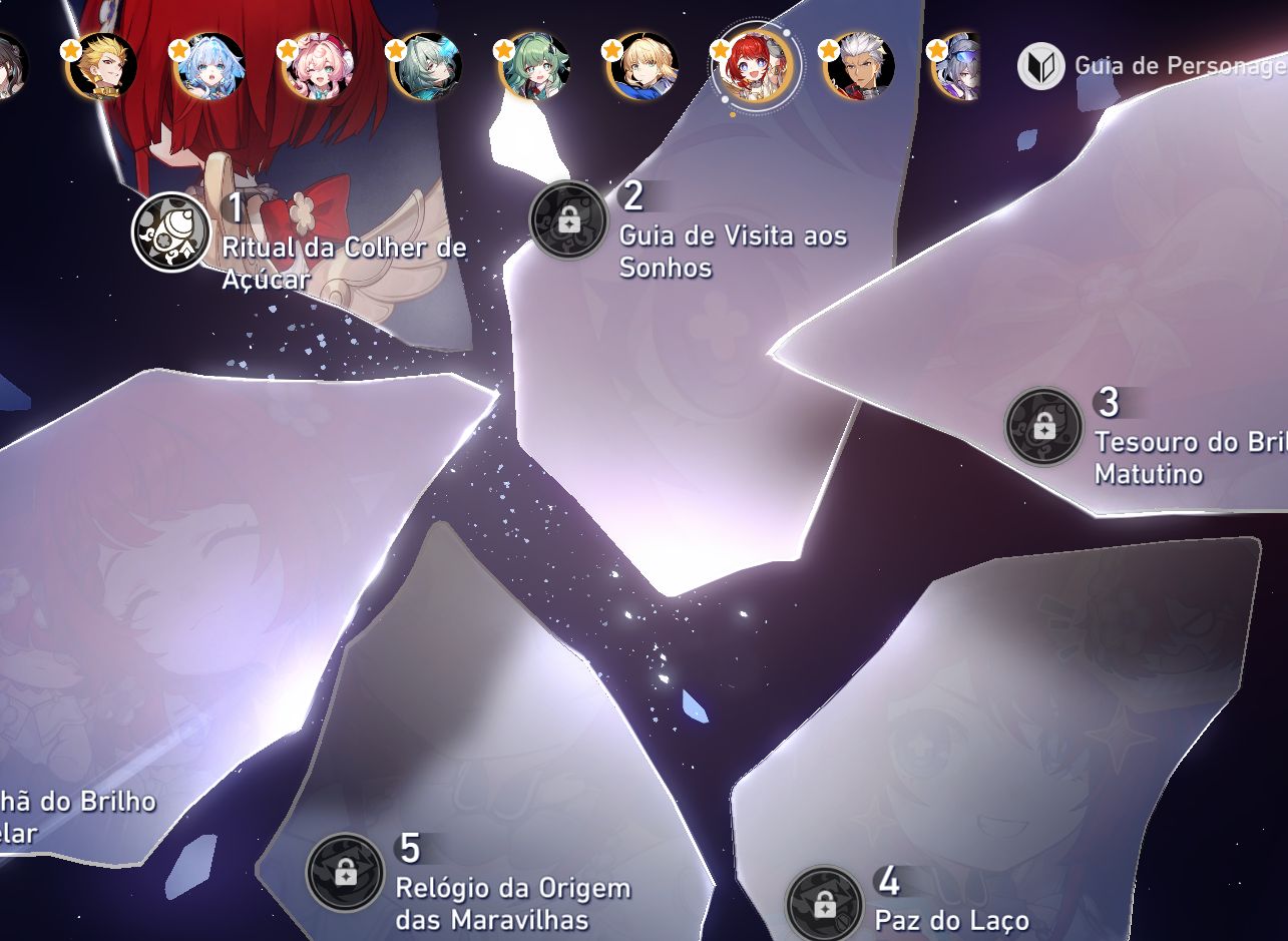 Conta Star Rail Anaxa E6S1 Silver wolf 999 E2S1 ar 70 muitos t5 buildados!