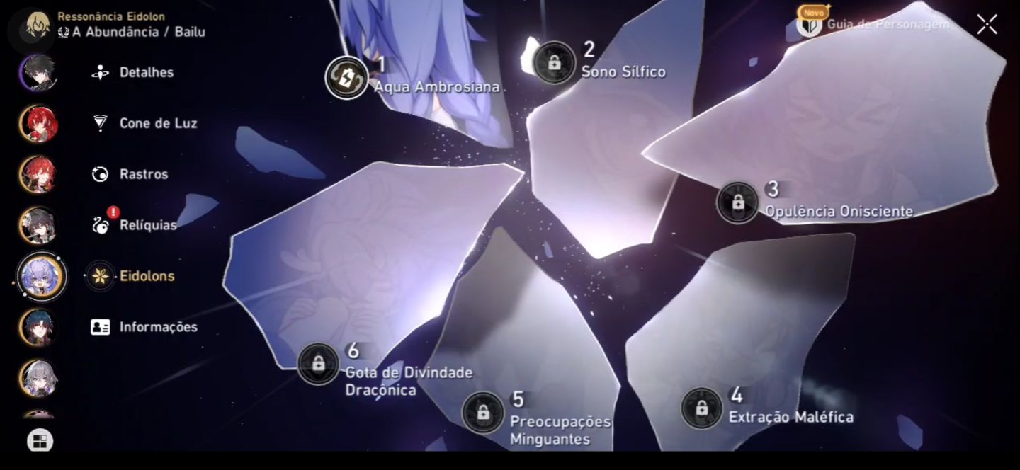 Conta HONKAI STAR RAIL | NÍVEL 70 | VÁRIOS 5 ESTRELAS, CONES E SKINS, ETC.