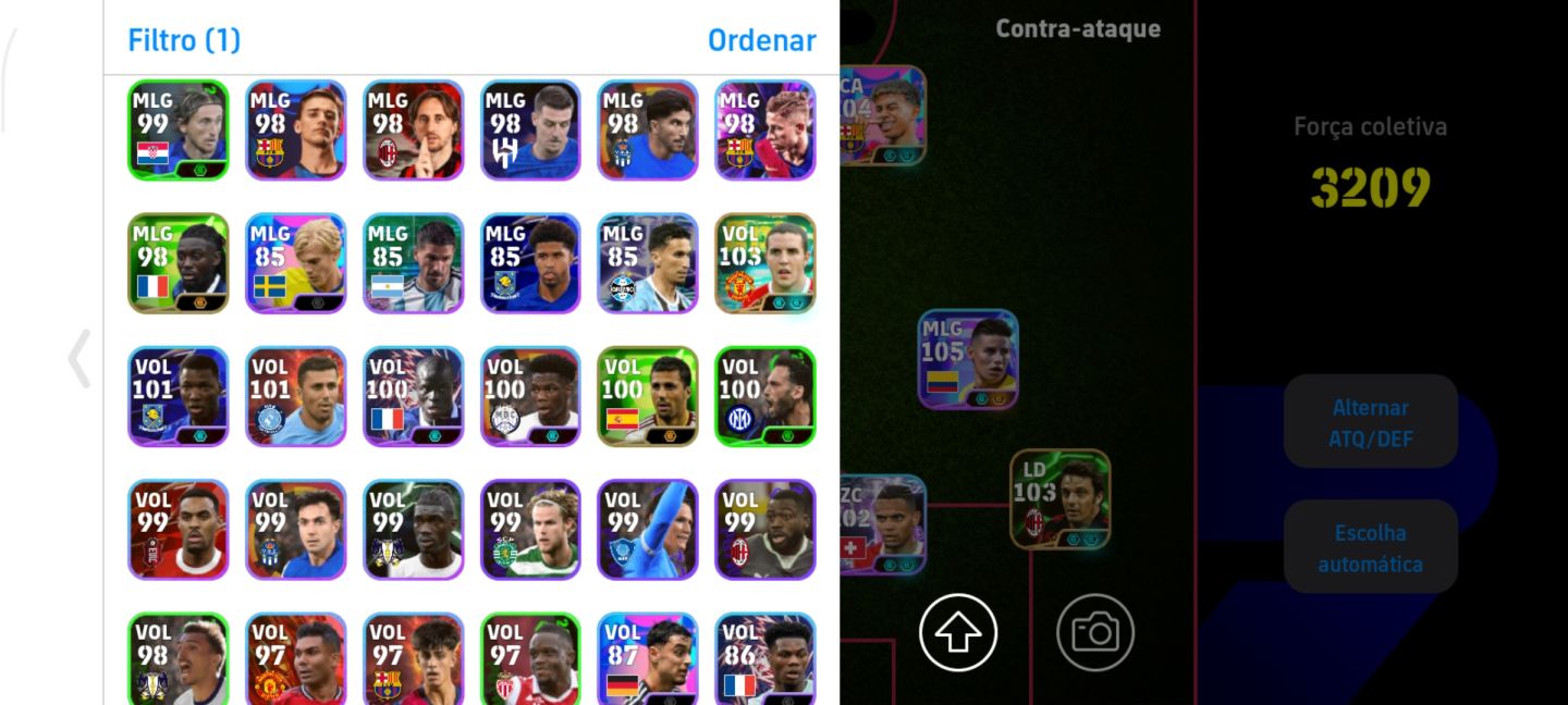 Conta com Neymar e Messi