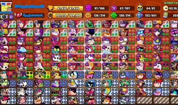 CONTA COM TODOS OS BRAWLERS, +81K DE TROFÉUS, 98 HIPERCARGAS, 591 SKINS