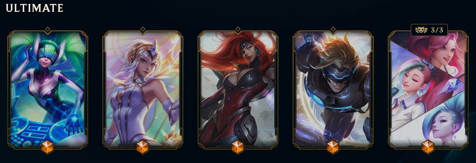 CONTA LEAGUE OF LEGENDS NÍVEL 599 5 Skin Ultimate