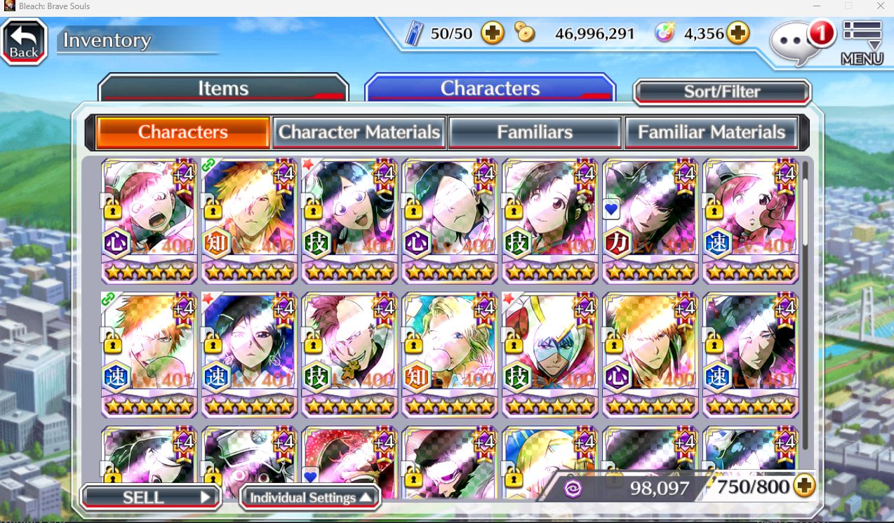 Conta Bleach Brave Souls Guild Rank S