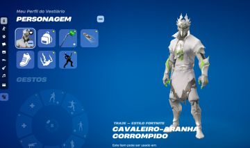 Conta de fortnite com cavaleiro aranha corrompido minty, travis scott e mais