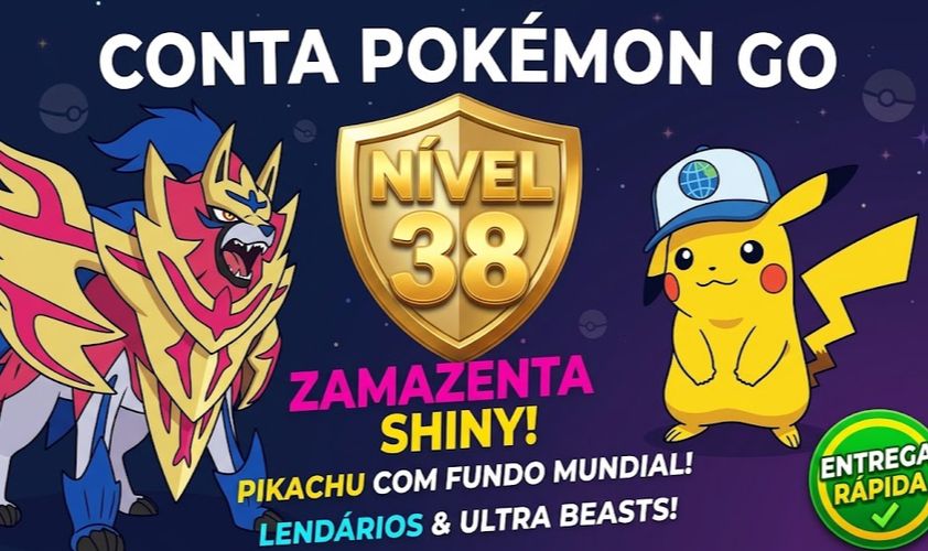 Pokémon GO Lvl 38 | Zamazenta Shiny + Pikachu FUNDO SHIBUYA