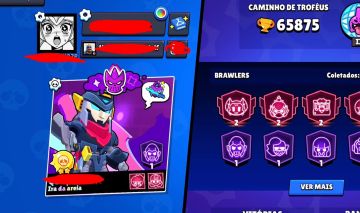 CONTA DE BRAWL STARS 65K DE TROFEUS |107 BRAWLERS VARIAS FAMA