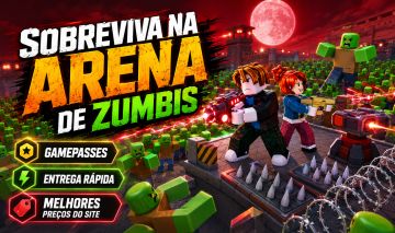 SOBREVIVA NA ARENA DE ZUMBIS SURVIVE ZOMBIE GAMEPASSES ARMAS CRÉDITOS ABRIR LAVA