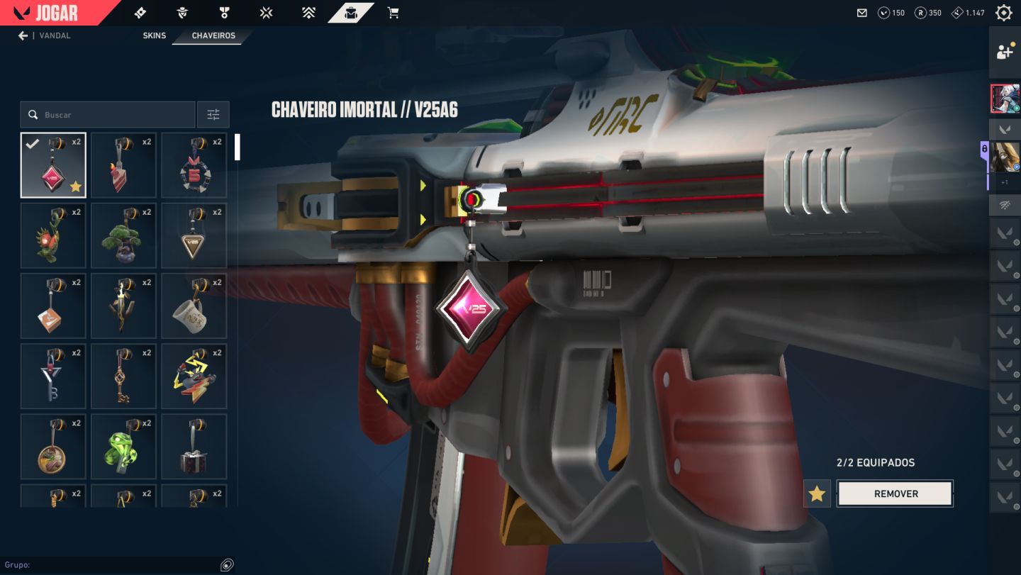 Conta Full Tryhard, Vandal Gaia, Vandal Preludio do caos, Ex imortal