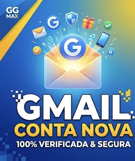 Contas GMAIL | IP BR | NOVOS E LIMPOS