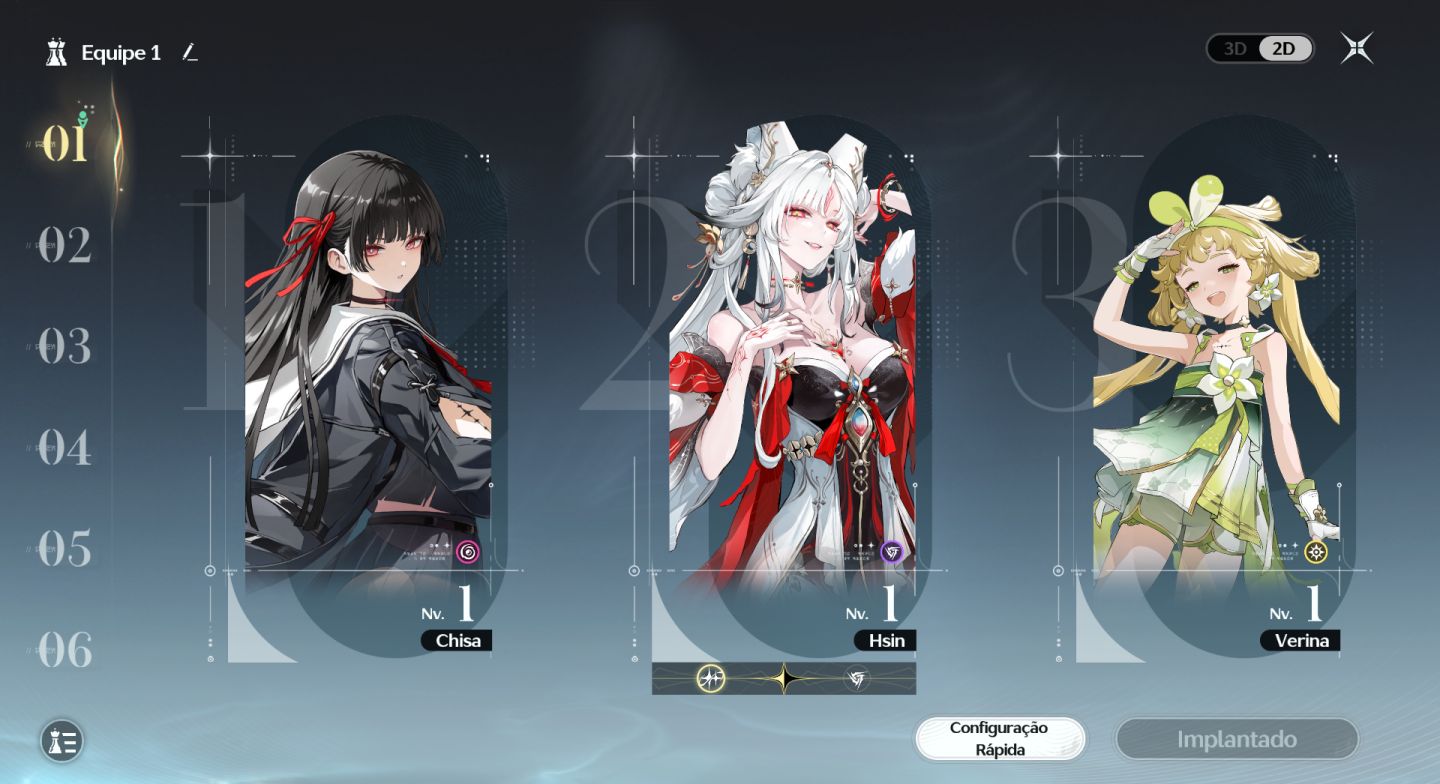 Hsin R1 S1 + Chisa S1 + Verina R3 + Calcharo + Lingyang + T4 R6