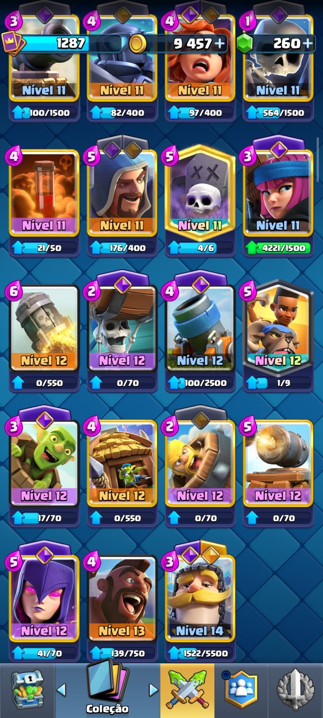 Conta extremamente gemada no Clash Royale! Apelona, prontinha para upar!