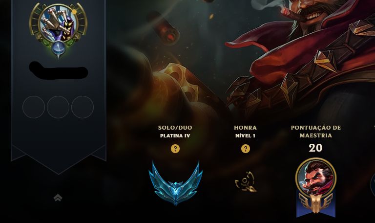 CONTA PLATINA 90% WR | MMR MESTRE