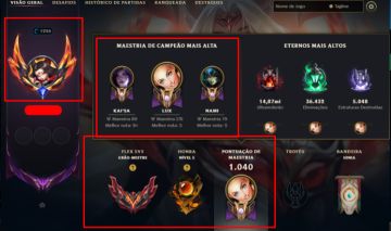 Conta Main Lux 2 Milhao de maestria+Ahri Lenda Imortalizada+GranMestre Flex