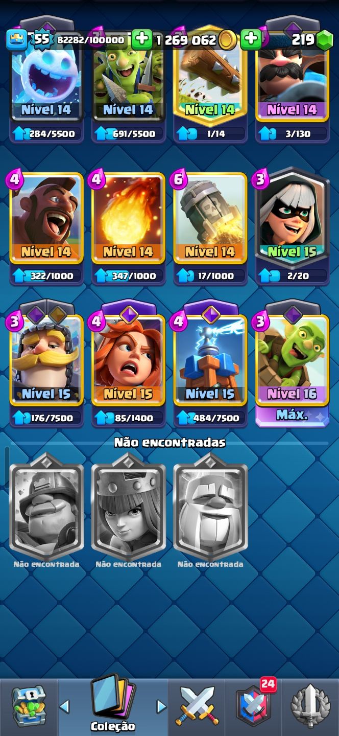 CONTA CLASH ROYALE BOA PRA JOGAR