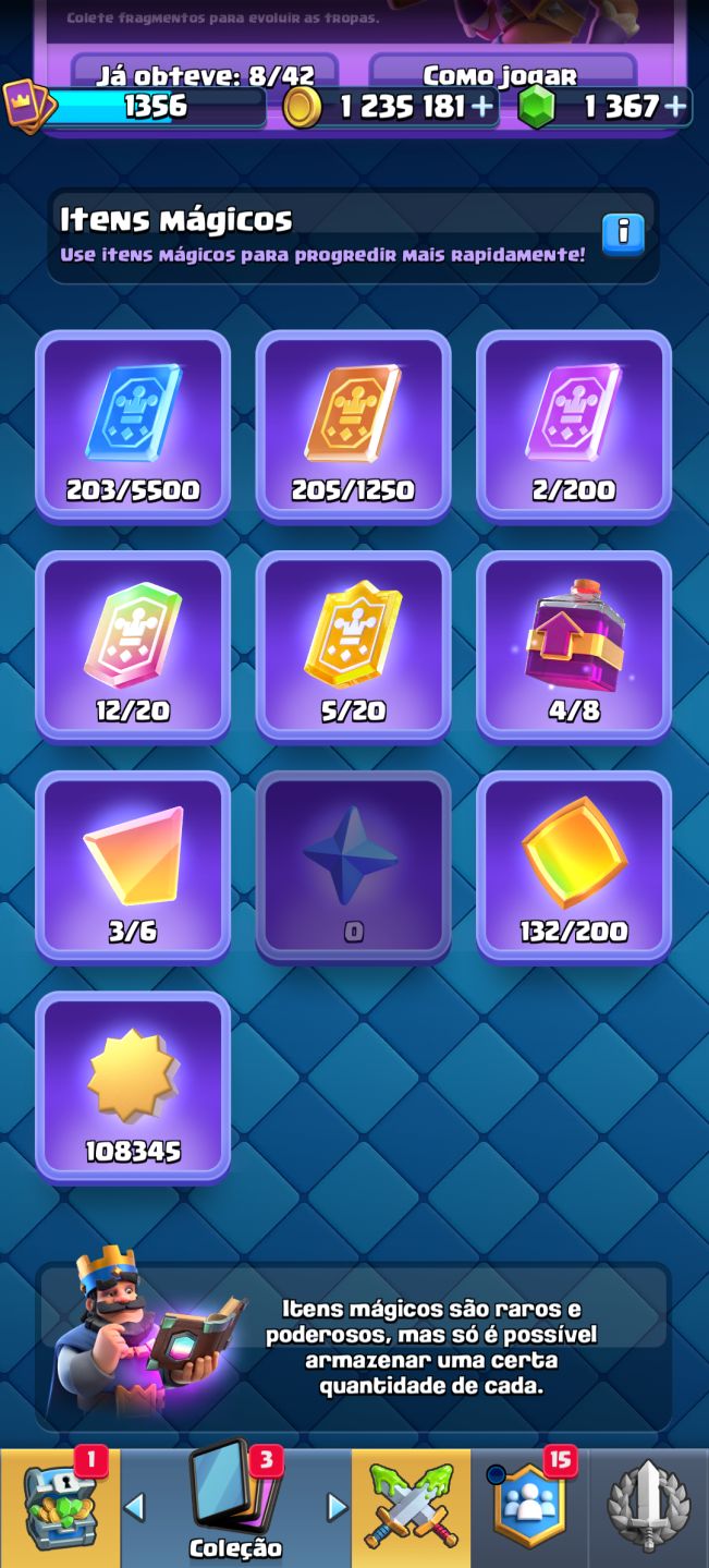 CONTA DE CLASH ROYALE