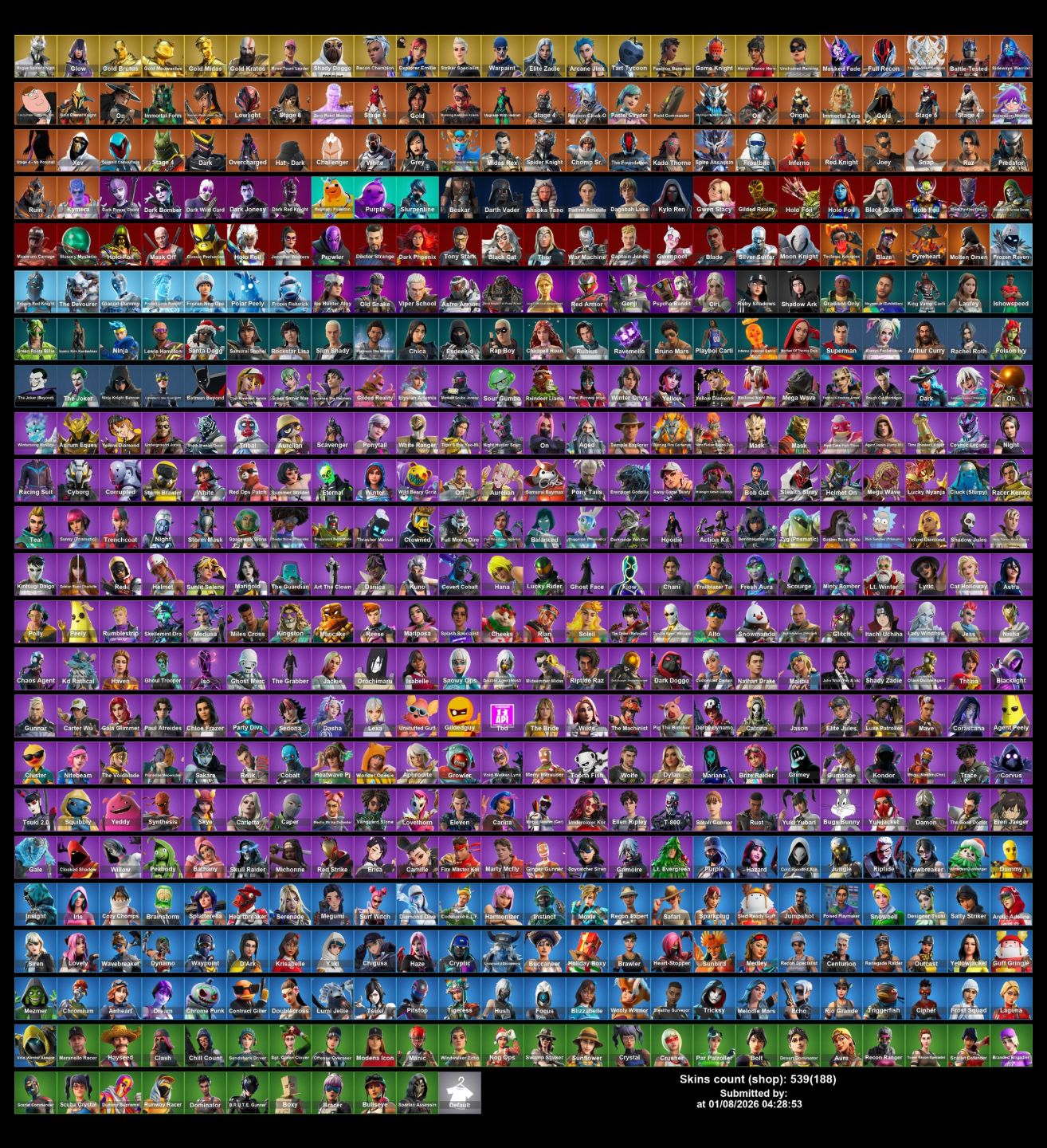 Valor Negociável! / Conta Fortnite Full-acesso (Minty, Fundador, Glow Etc...).