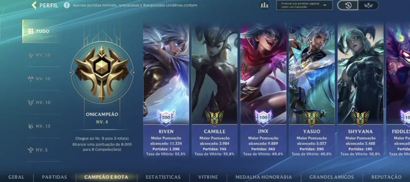 Conta Wild rift com Lux prestígio e Yasuo prestigio